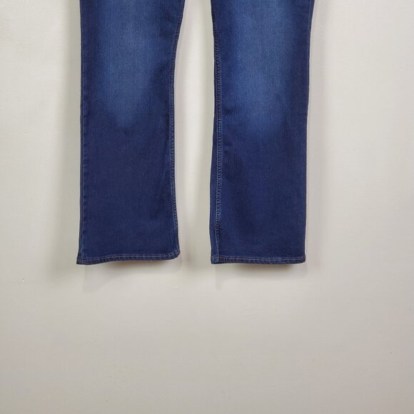 Lee Riders Indigo Blue Pull-On Stretchy Boot Cut Jeans NEW NWT Size 12P - Picture 3 of 13